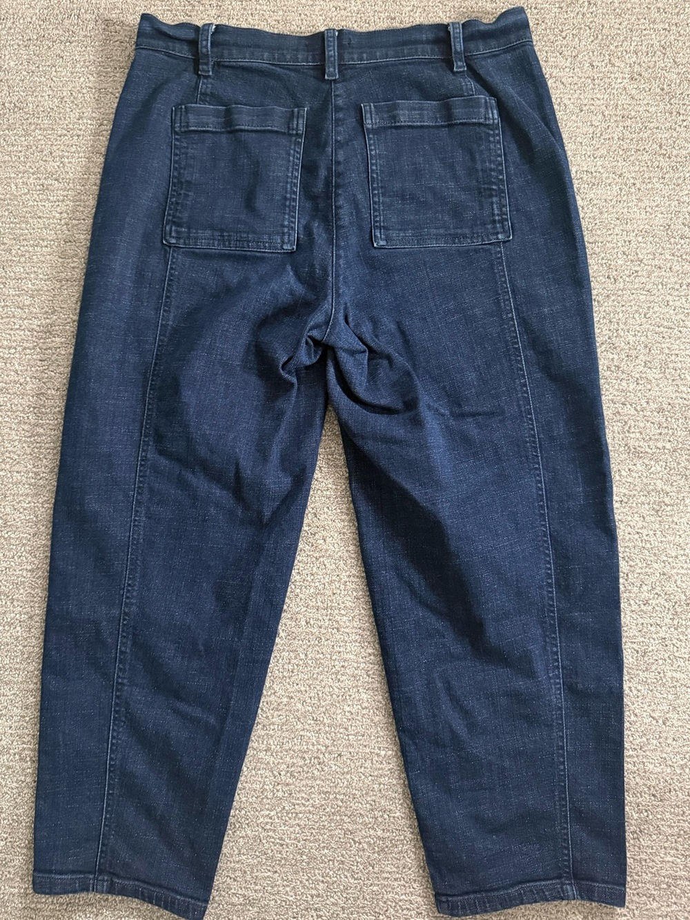 Eileen Fisher Lantern Jeans Dark Navy - Picture 4 of 9
